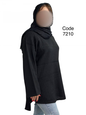 شوميز بافت قواره دار 7210 مشكي